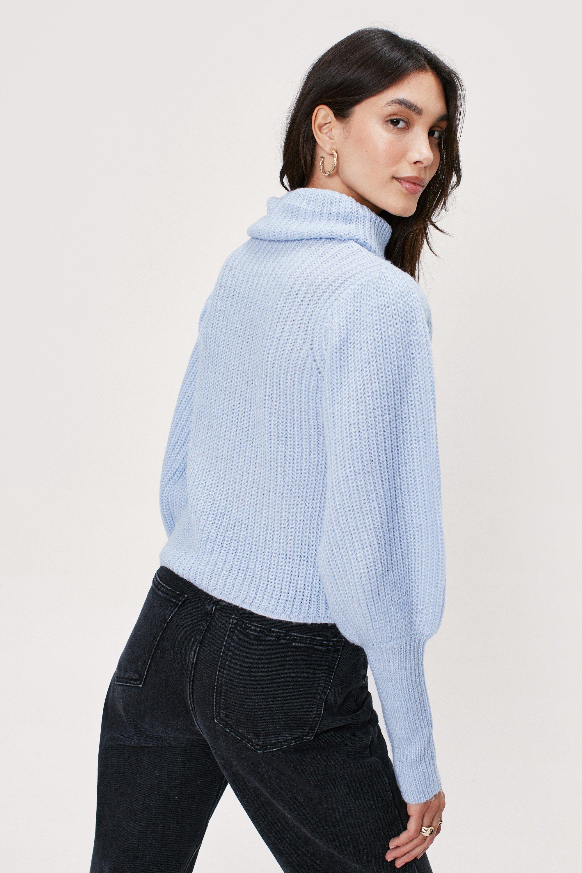 Jumper with hotsell puff sleeves